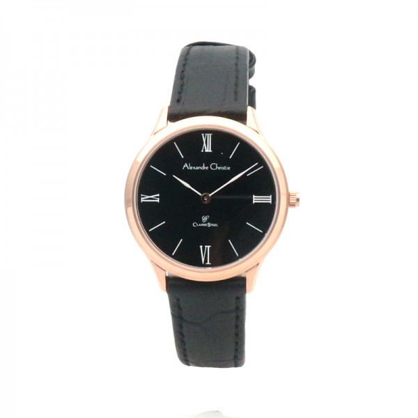 Alexandre Christie AC 8478 Rosegold Black Lady LHLRGBA